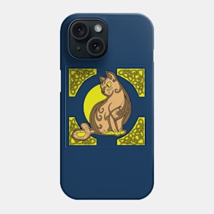 yellow cat Phone Case