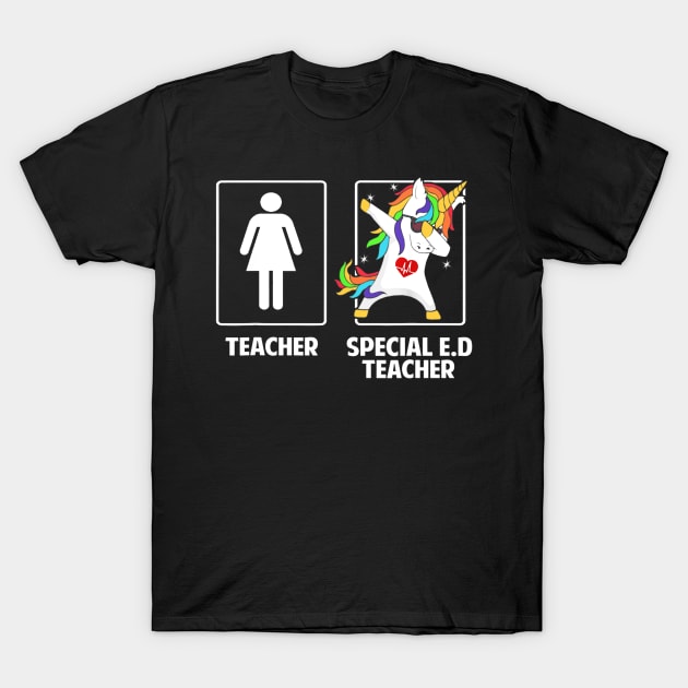 Special Education Teacher Unicorn Dabbing Funny T Shirt Gift Special Education Teacher Unicorn Dabbing Funny T Shirt Gift