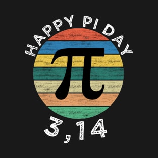 Happy Pi Day 3,14 Vintage Design Great Pi Day 2020 T-Shirt