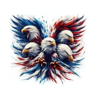 Patriotic Bald Eagle 7 T-Shirt