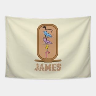 JAMES-American names in hieroglyphic letters-James, name in a Pharaonic Khartouch-Hieroglyphic pharaonic names Tapestry