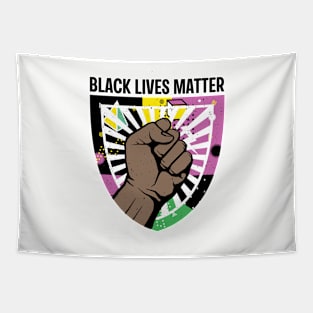 Black Lives Matter 90s Hip Hop Music Black Pride Fist Melanin 90s Throwback Tapestry