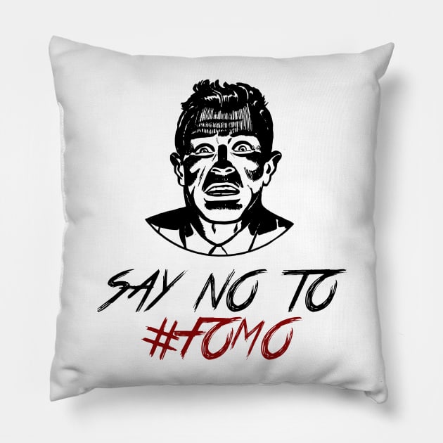 Say No To #FOMO - Bitcoin Crypto Pillow by CryptoFam