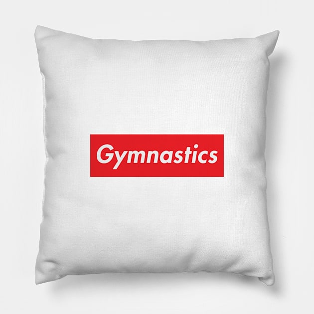 G y m n a s t i c s Pillow by Flipflytumble