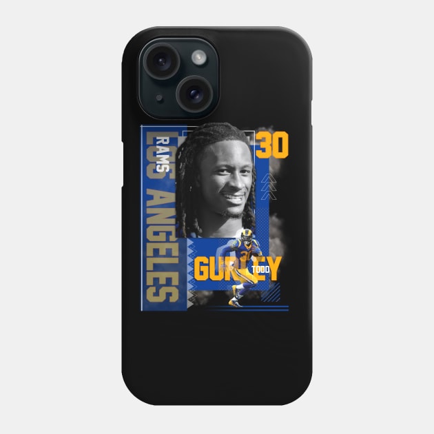 Los Angeles Rams Todd Gurley 30 Phone Case by today.i.am.sad