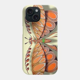 The curl butterfly Phone Case