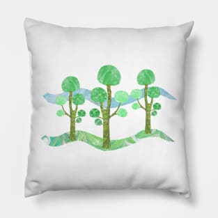 Cloud Pruned Trees Pillow