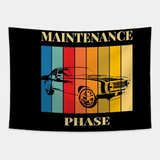 maintenance phase vintage car Tapestry