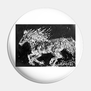 BLACK AND WHITE HORSE .2 Pin