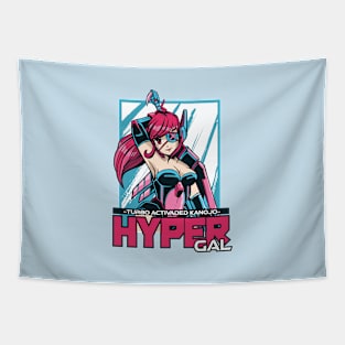 Hyper Anime Girl Tapestry