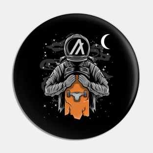 Astronaut Skate Algorand ALGO Coin To The Moon Crypto Token Cryptocurrency Wallet Birthday Gift For Men Women Pin