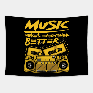 Music Makes Everything Better Tapestry