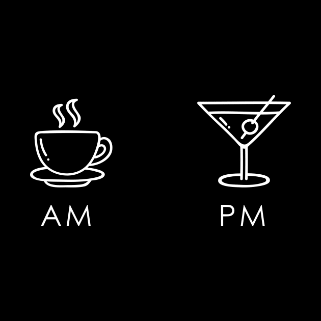 AM PM Cocktail by Printadorable