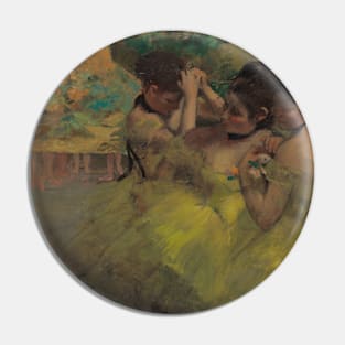 Yellow Dancers (In the Wings) by Edgar Degas Pin