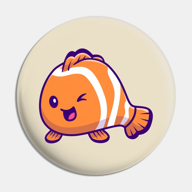 Cute Clown Fish Pin by Catalyst Labs