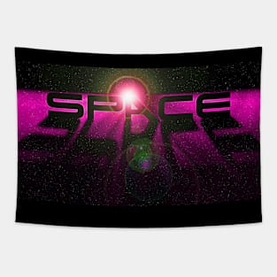 Space Design - Pink Tapestry