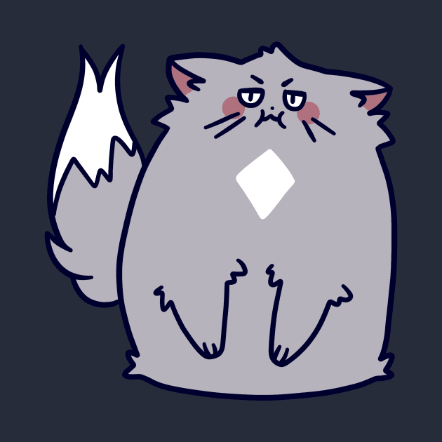 Cute Fat Fluffy Cat by saradaboru