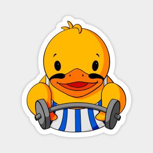 Strongman Rubber Duck Magnet