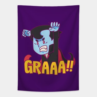 Cute Vampire Halloween Graaa Tapestry