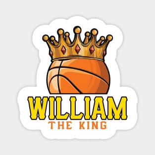 William The King Basketball Custom Player Your Name Magnet
