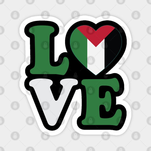 Love Palestine Magnet by MZeeDesigns