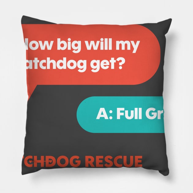 MatchDog sizes, the real answer! Pillow by matchdogrescue