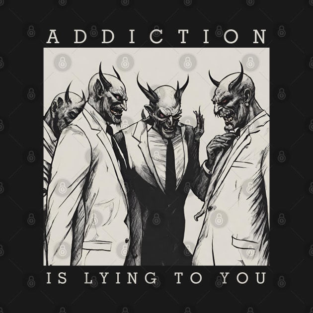 Addiction Is Lying To You by SOS@ddicted