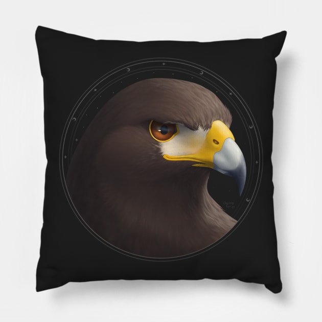 Harris Hawk Pillow by CharleyFox