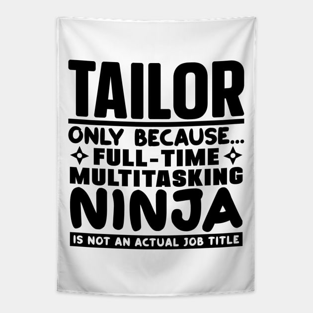 Tailor Ninja Tapestry by colorsplash