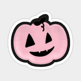 Pink Halloween Pumpkin Magnet