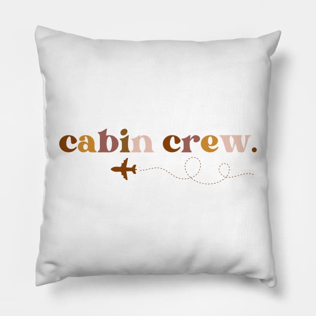 Cabin Crew Flight Attendant Pillow by fromherotozero