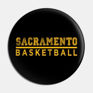 Awesome Basketball Sacramento Proud Name Vintage Beautiful Team Pin