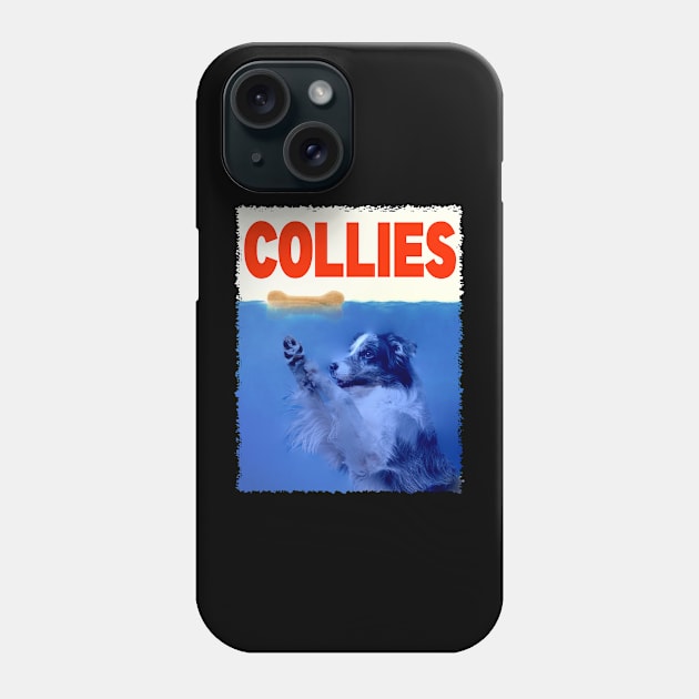 Collie PAWS Urban Canine Chic, Tee Talk Triumph Extravaganza Phone Case by Gamma-Mage