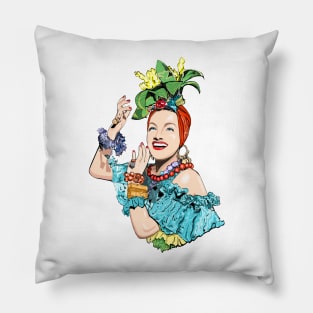 Carmen Miranda- Technicolor Bombshell Pillow
