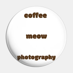 Coffee meow photography Pin