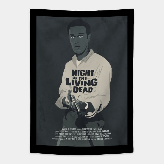 Night of the Living Dead (1968) Tapestry by MonoMagic