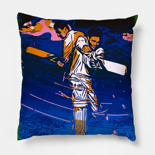 World Cup Cricket Batsman Passion P7 Pillow by FasBytes