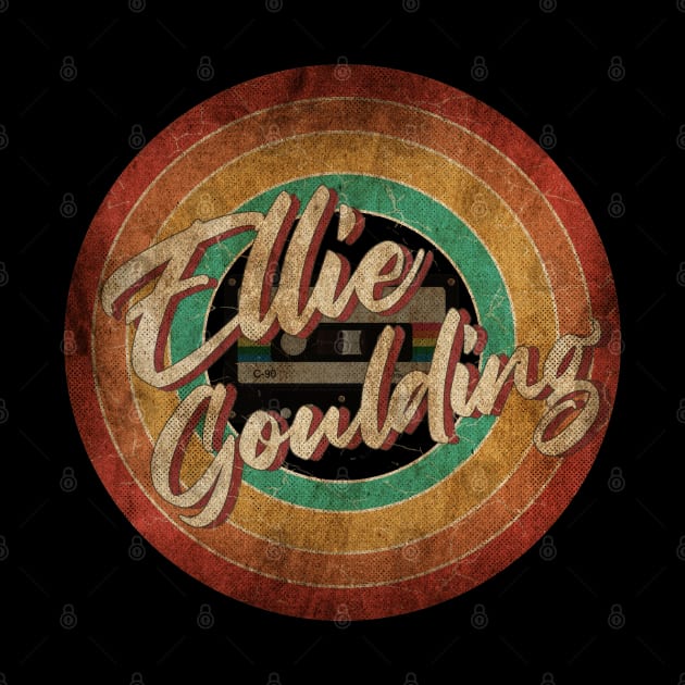 Ellie Goulding Vintage Circle Art by antongg