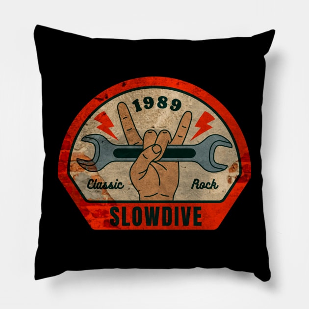 Slow Dive // Wrench Pillow by OSCAR BANKS ART