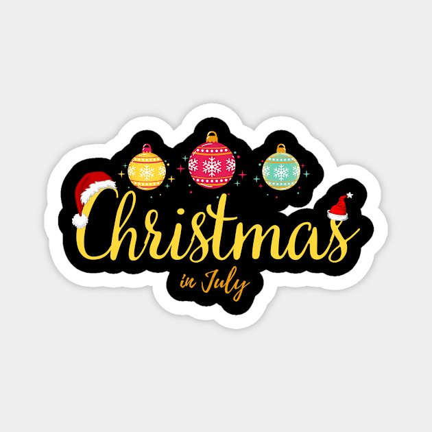 Christmas in July Funny Magnet by Gtrx20