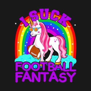 I Suck At Fantasy Football Unicorn Tshirt Pink Men Mens T-Shirt