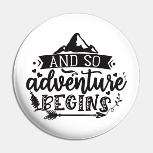 Cute Camping Adventure Pin