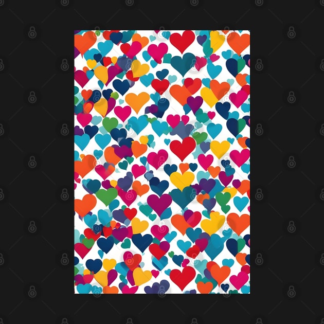 Colourful heart pattern by Spaceboyishere