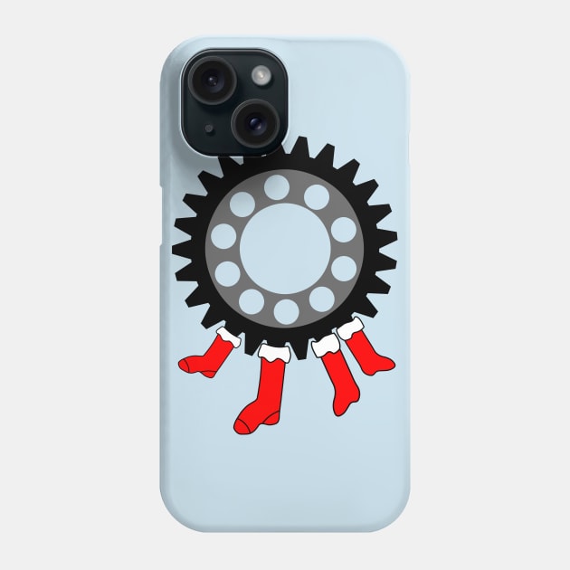 Gear Stockings Phone Case by Barthol Graphics