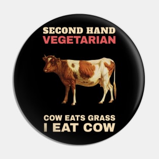 Second Hand Vegetarian Vintage Cow Pin