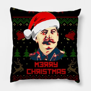 Joseph Stalin Merry Christmas Pillow