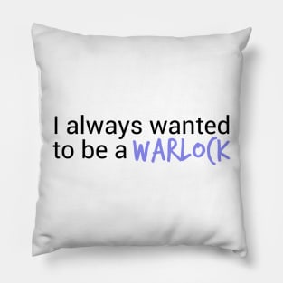 Character class: Warlock (White) Pillow