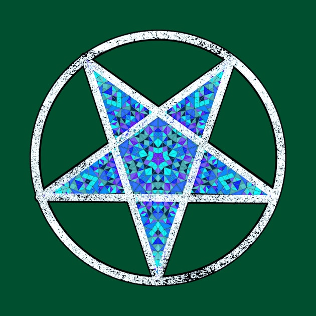 Kaleidoscope Pentagram (Turquoise) by WitchNitch