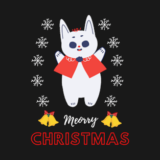 Meorry Christmas cat t-shirt unisex. T-Shirt