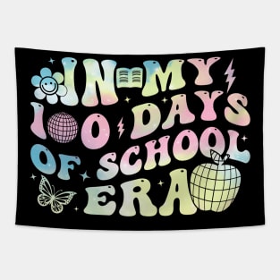 In My 100 Days of School Era Retro Smile 100th Day of School Tapestry